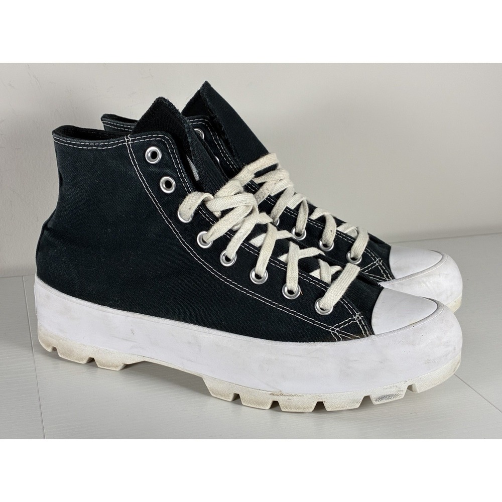 Size 11 - Converse Chuck Taylor All Star Lugged High Black White 565901C